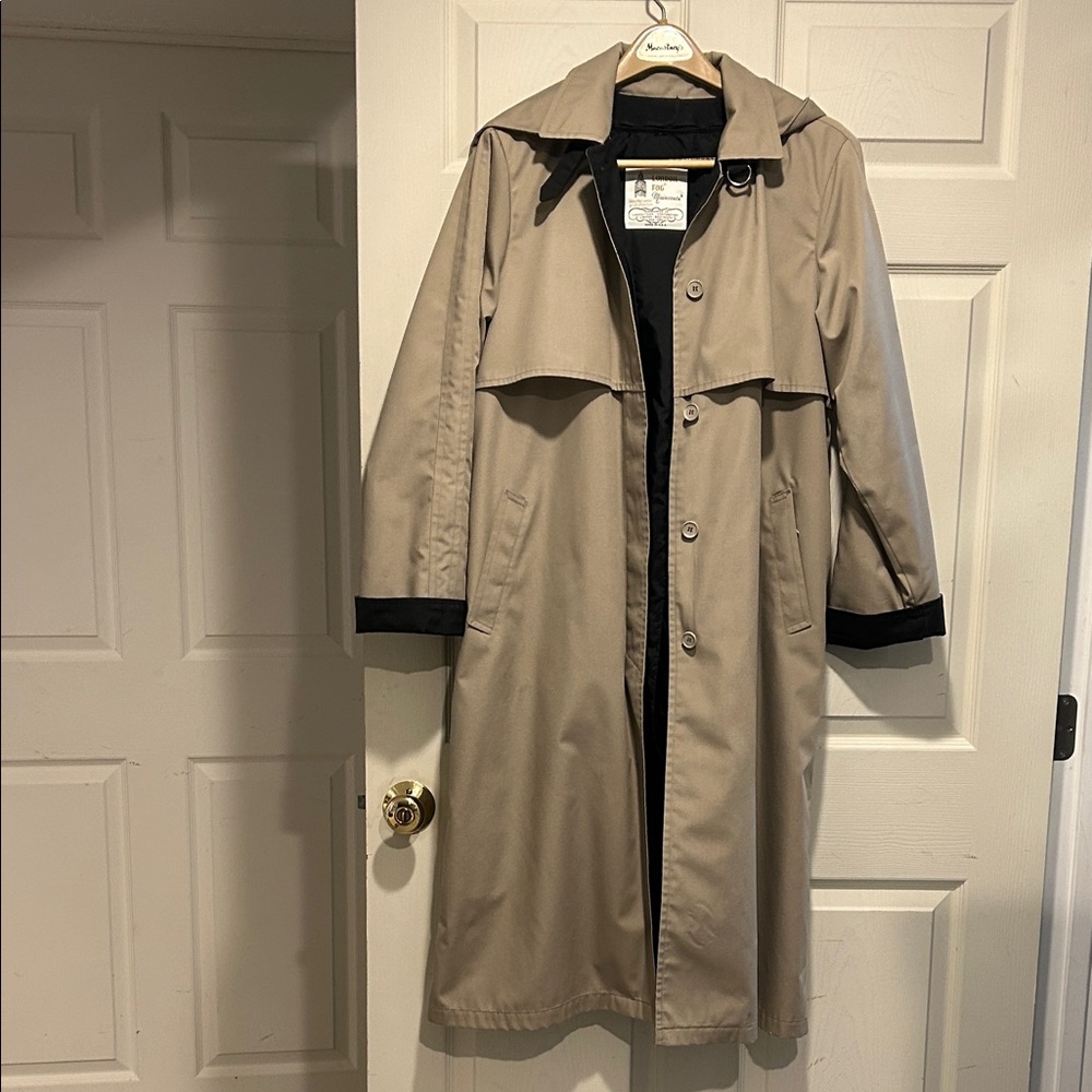 London Fog lined trench/raincoat